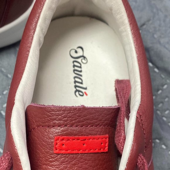 Savalé Men's Harmann / Burgundy White Shoes Size 11.5 - Picture 4 of 9
